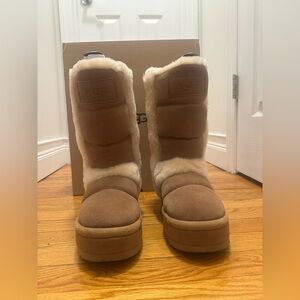 AUTHENTIC UGG CLASSIC CHILLAPEAK TALL CHESTNUT BOOTS - WOMEN'S